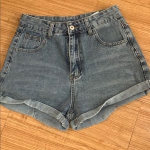 Size small denim shorts